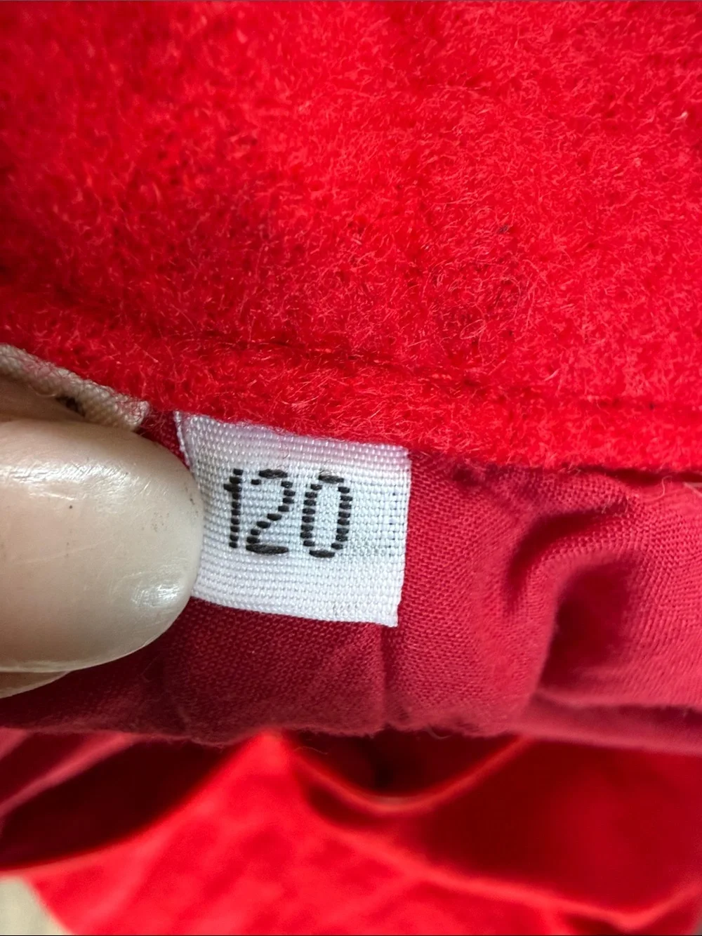 Chou-Chou Chic Red Wool Blend Chinese Style Padded Dress Coat Kids Size 120